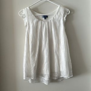 White Sleeveless Top